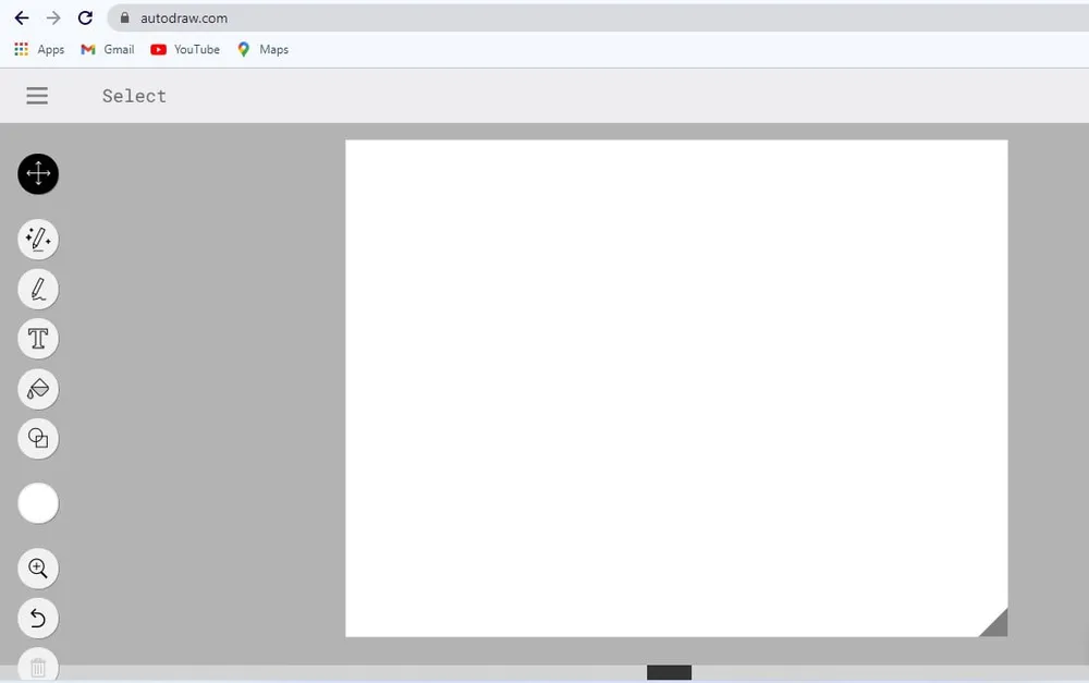 AutoDraw online photo editor interface