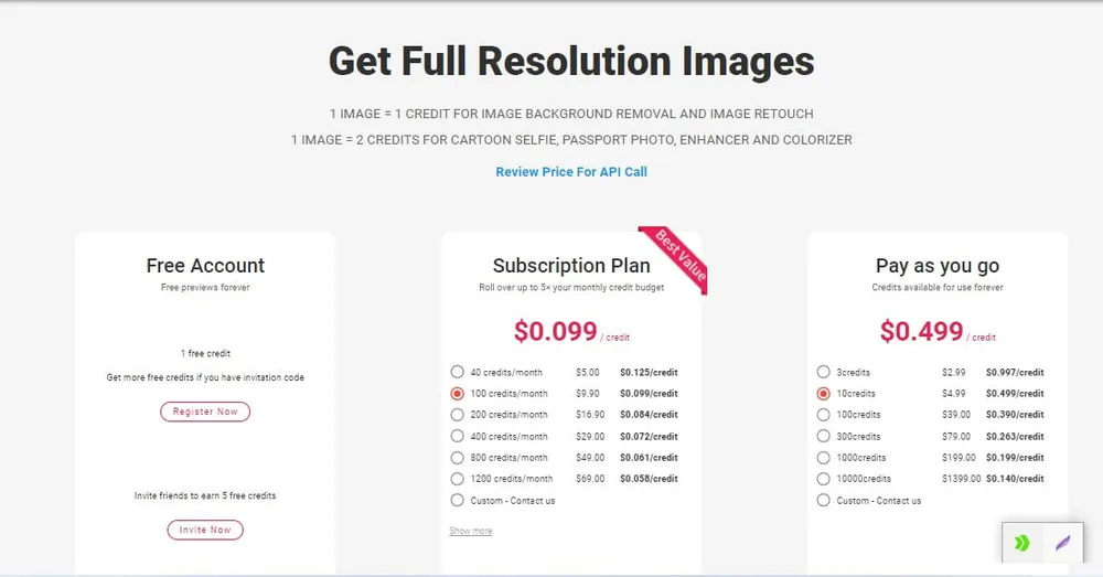 Cutout.Pro online photo editor interface