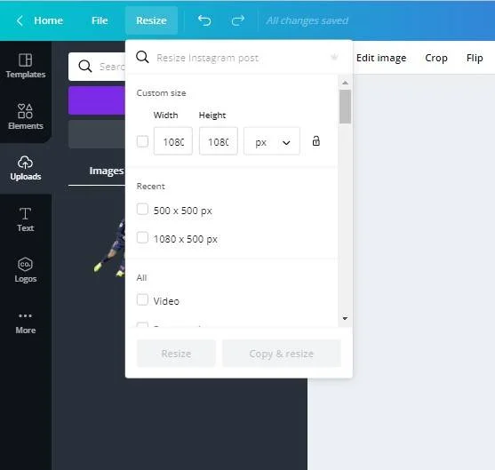 Canva Resize Image