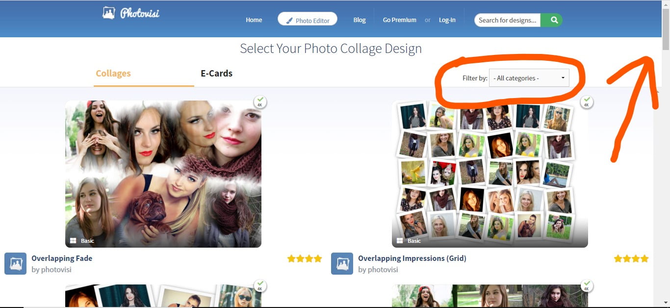 create a photo collage maker photovisi 2