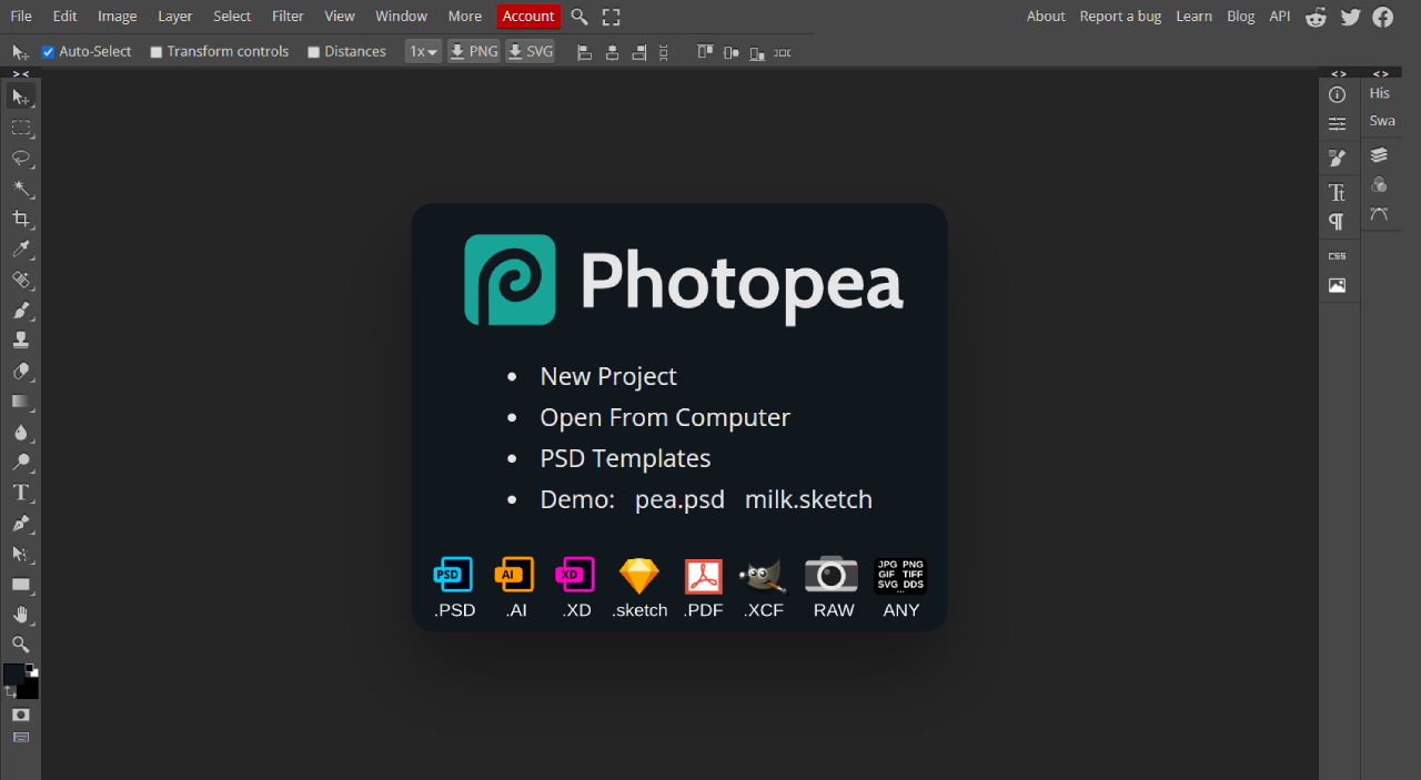 Photopea Online Photo Editor